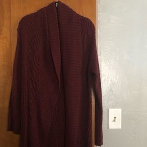 Burgundy cardigan